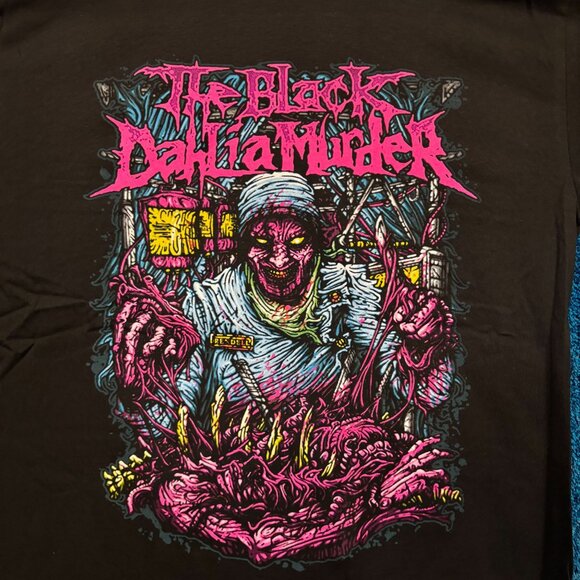 The Black Dahlia Murder Deflorate Art Death Metal Band Tee L - Picture 2 of 4